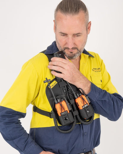 Atta - Double Adjustable Radio & Phone Chest Harness by Two Ants®