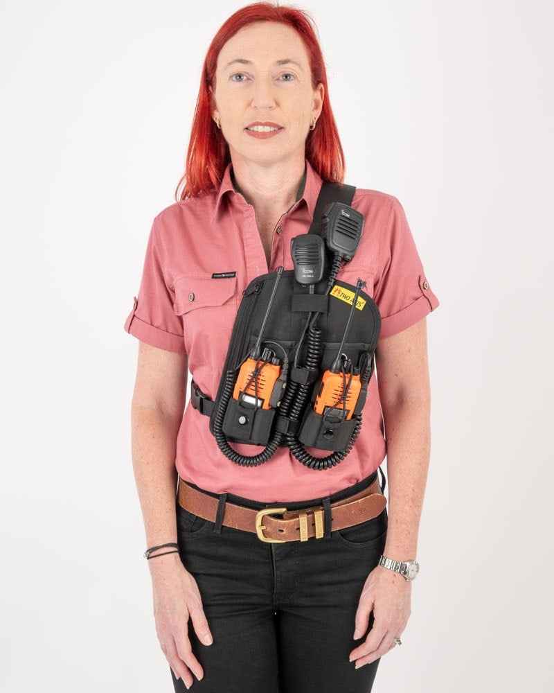 Atta - Double Adjustable Radio & Phone Chest Harness by Two Ants®
