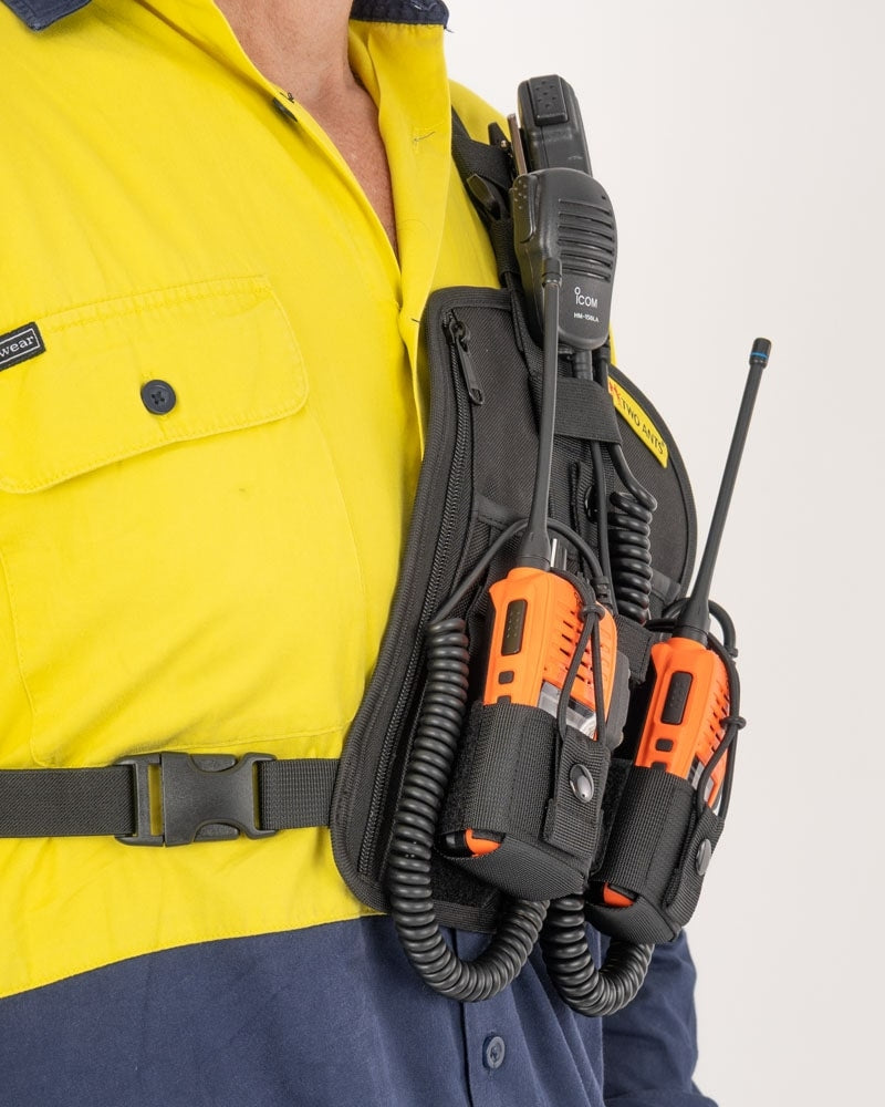 Atta - Double Adjustable Radio & Phone Chest Harness by Two Ants®