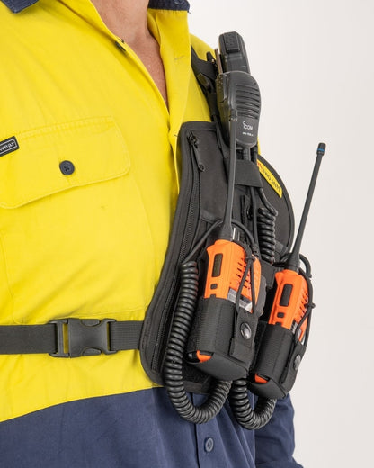 Atta - Double Adjustable Radio & Phone Chest Harness by Two Ants®
