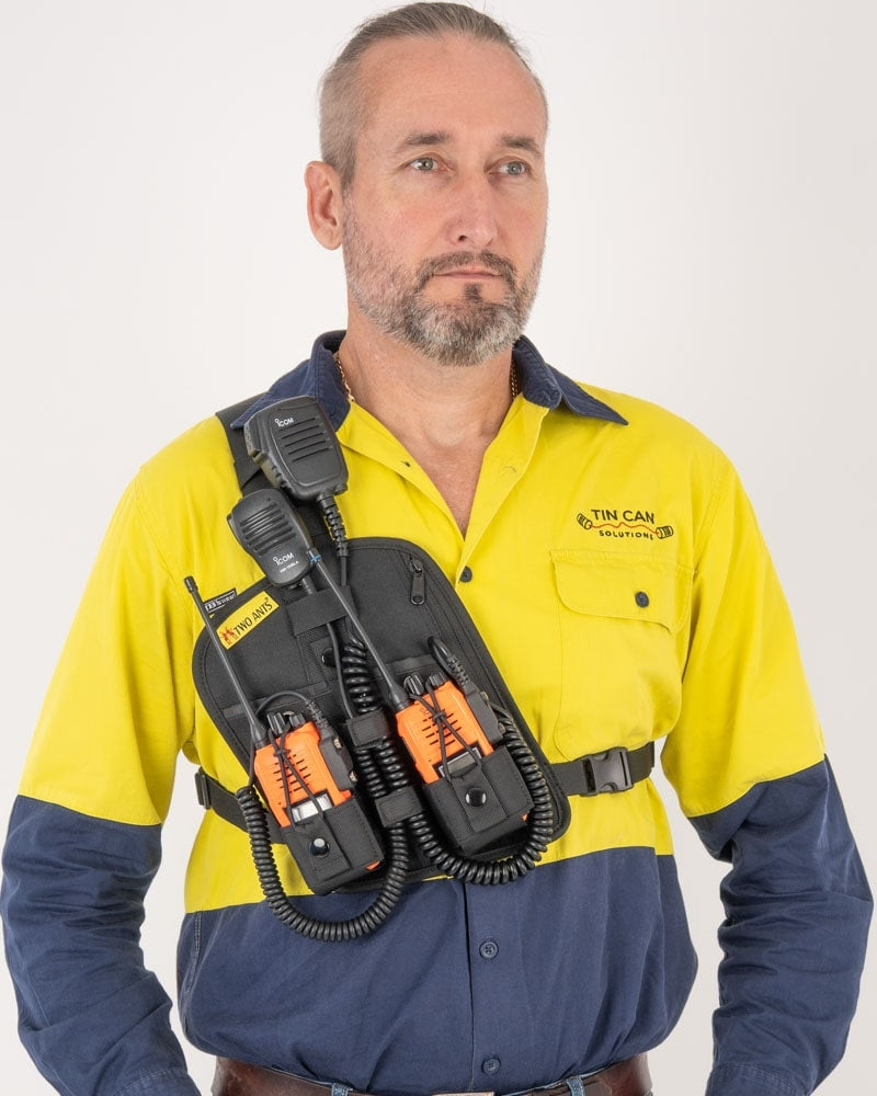 Atta - Double Adjustable Radio & Phone Chest Harness by Two Ants®