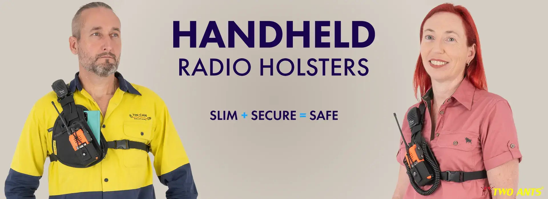 Handheld radio chest holsters that are safe