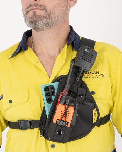 Pharaoh - Adjustable Radio & Phone Chest Harness by Two Ants®