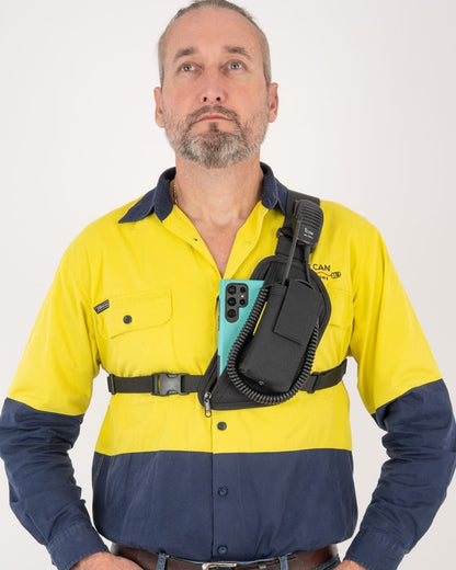 Protective radio rig for emergency services and site security - Trap Jaw