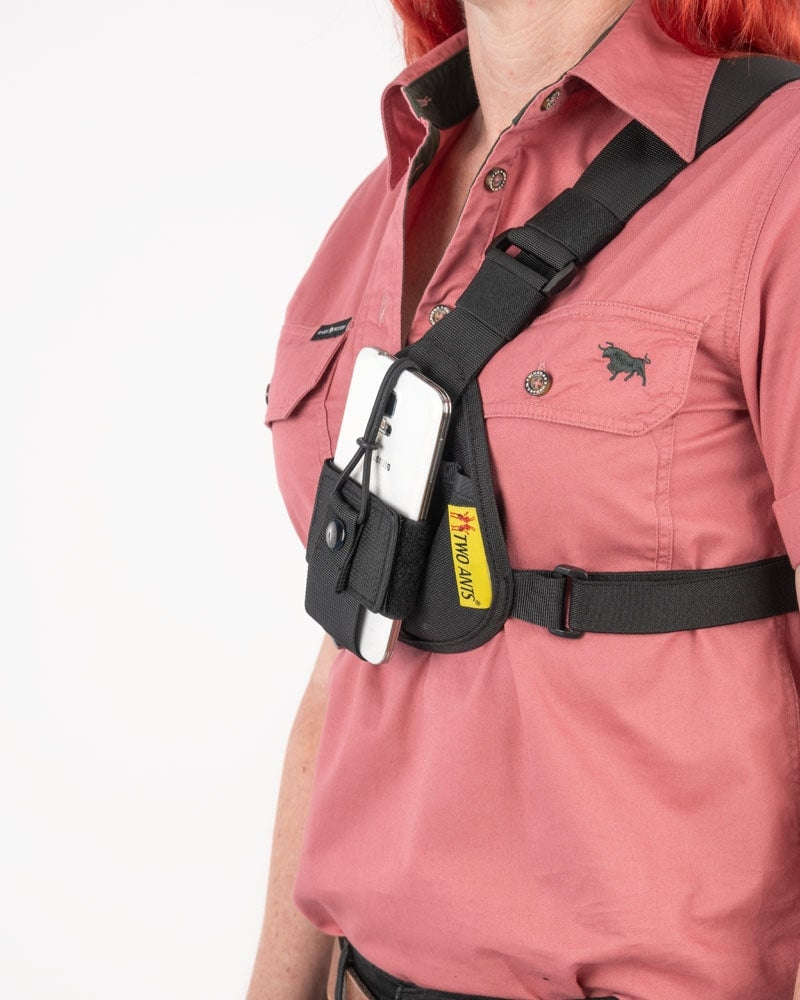 Worker - Compact Adjustable Radio & Phone Chest Harness by Two Ants®
