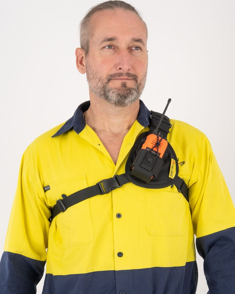 Worker - Compact Adjustable Radio & Phone Chest Harness by Two Ants®