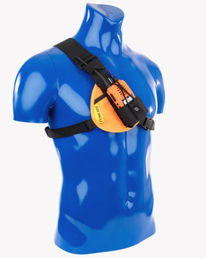 two ants worker radio chest holster right orange