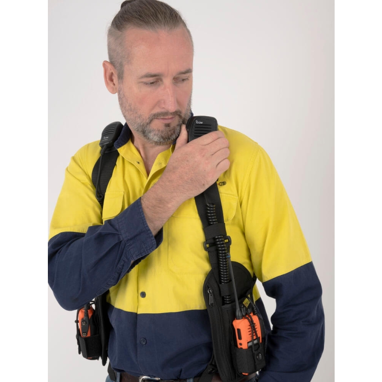 Two Ants Ghost Double Handheld Radio and Phone Concealed Holster