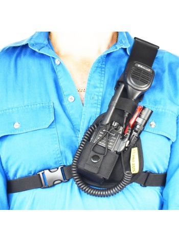 Two Ants Worker Adjustable Compact Two Way Radio Phone Chest Holster