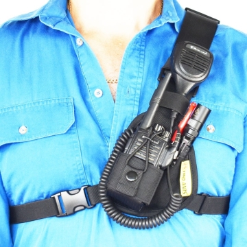 Two Ants Worker Adjustable Compact Two Way Radio Phone Chest Holster